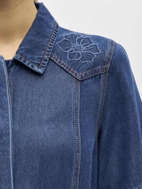 Image du produit Object Besticktes Jeanskleid (36)