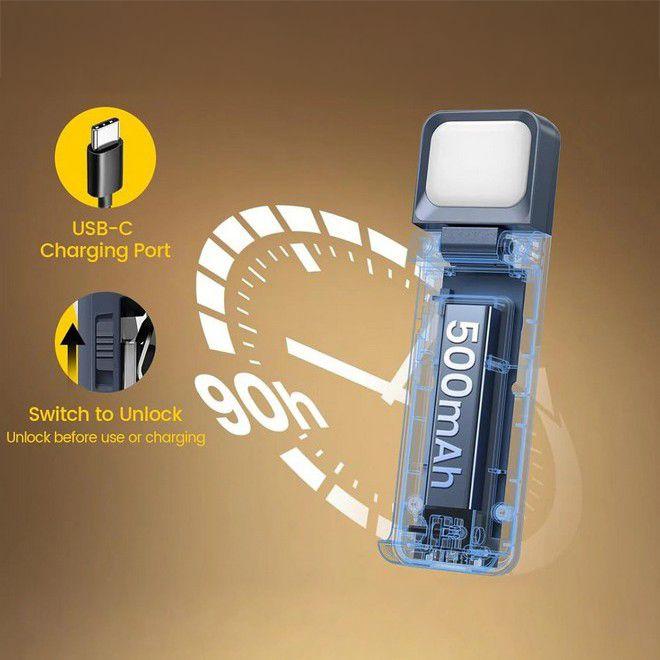 Actual product image Bon Voyage LumiClip Pro Series LED Leselampe mit Clip, USB-C & Sleep-Timer (11.50 cm)