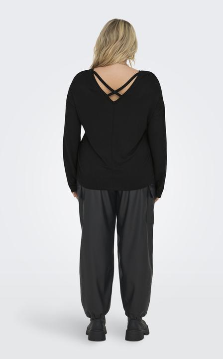 Actual product image Only Curvy plain top with long sleeves (46, 48)