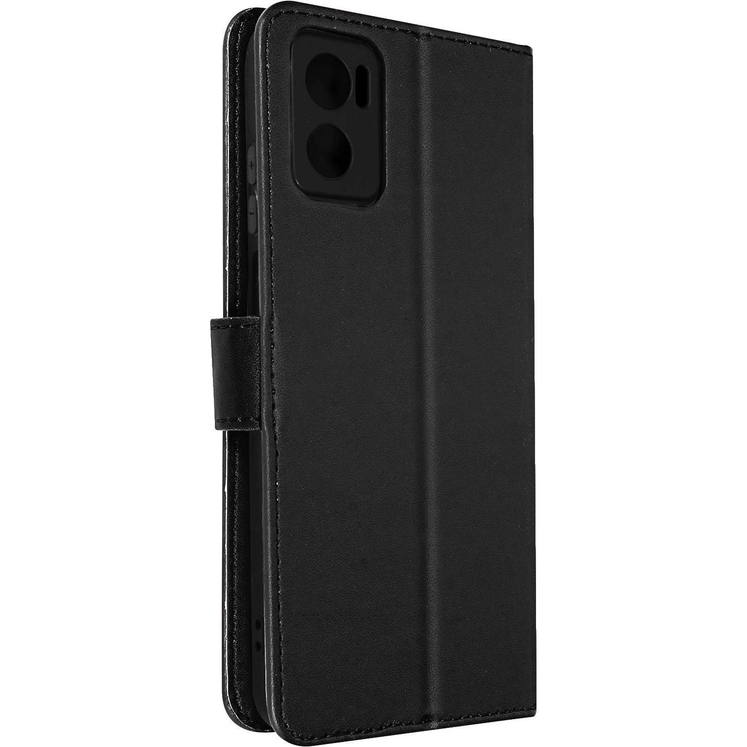 Thumbnail - Source Field Notes Brieftaschenhülle Series (Motorola Moto E22i), Smartphone Hülle, Schwarz