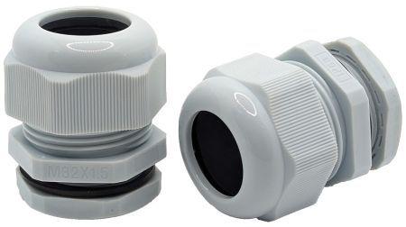 Produktbild Tecline Kabelverschraubungen metrisch, IP68, grau, M32 x 1,5 VPE: 10 Stück