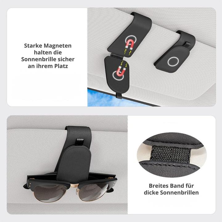 Image du produit Hermex Brillenablage fürs Auto Sonnenblende-Clip Sonnenbrillenhalter Etui
