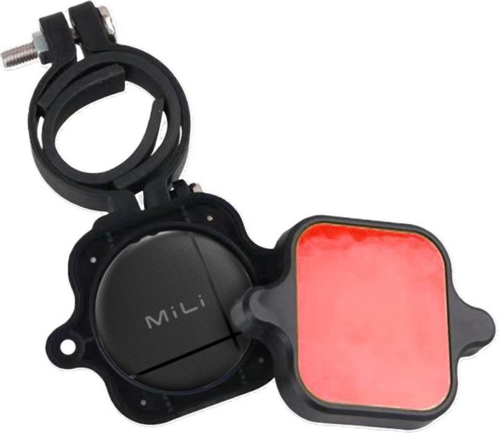 Actual product image Mili LiTag bicycle rear light with tag