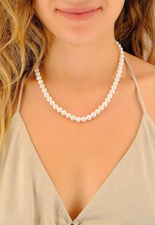 Immagine prodotto Muau Collana in argento 925 perla d'acqua dolce 6-6.5mm (925 Argento)