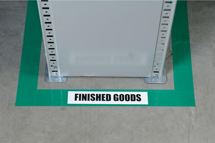 Actual product image Brady B-514, ToughStripe, floor marking tapes, polyester, green, 76.2mm x 30m (76.20 mm)