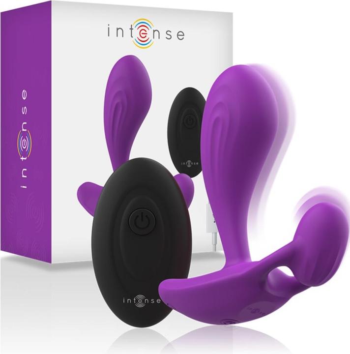 Actual product image Intense Shelly Anal Plug Remote Control Purple
