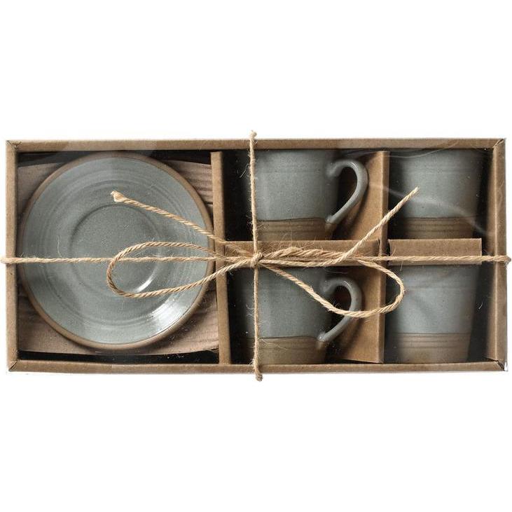 Thumbnail - Zeller Present, Tasse, Espresso-Set, 8-tlg., 60 ml, Steingut (60 ml, 8 x)