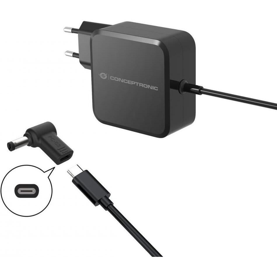 Thumbnail - Conceptronic, Stromadapter, Adapter USB-C -> DC, Acer 5.5x1.7mm 18-20V sw