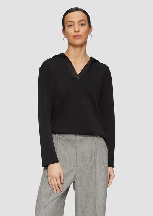 Immagine prodotto S.Oliver Sweatshirt Kapuzenshirt aus Sweat mit Satin-Details (36)