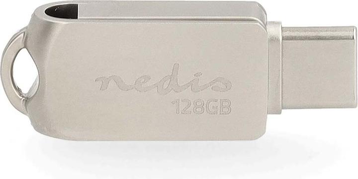 Nedis Flash drive - 128 GB - USB-A/USB-C - Read speed: 110 MB/s - Write speed: 110 MB/s (128 GB, USB-A, USB-C)