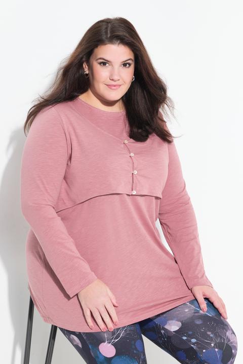 Produktbild Ulla Popken Shirt, Lagenoptik, Rundhals, Langarm (46, 48)