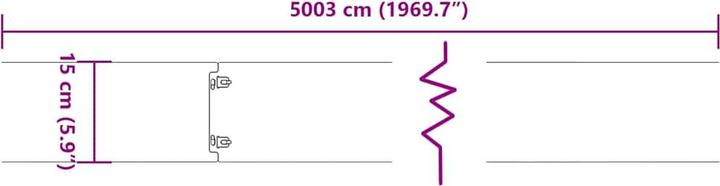 Produktbild vidaXL Rasenkante (103 cm)
