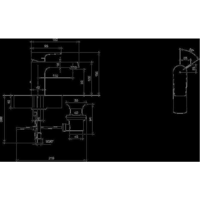 Thumbnail - Villeroy & Boch, Badarmatur, V&B Einhand-Waschtischbatterie LIBERTY rund 43x150x135mm chrom