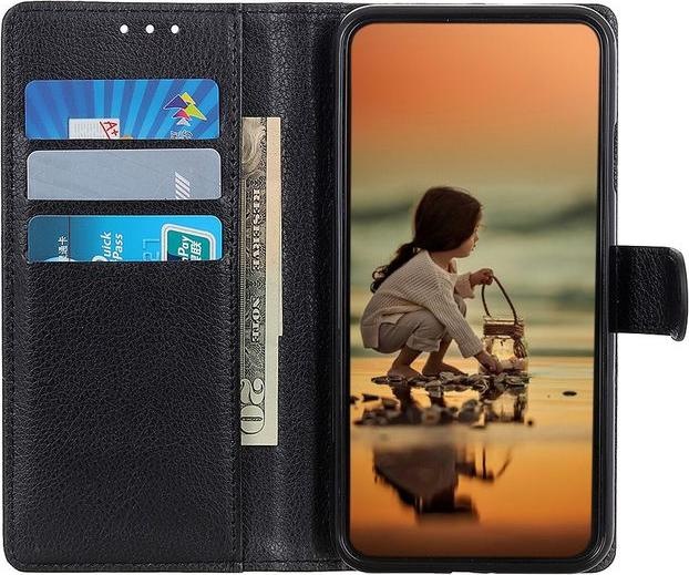 Actual product image MU Classic Litchi Leather Bookcover Series (Nokia C21)