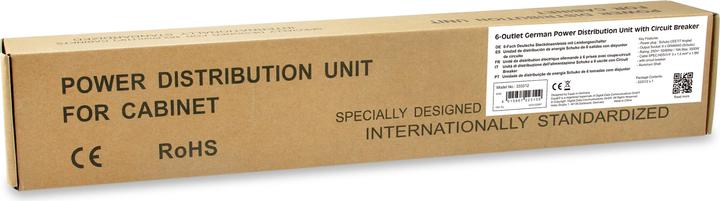 Actual product image equip Power strip 1HE6fach Schuko cable si (6x, CEE 7/7, 1.80 m)