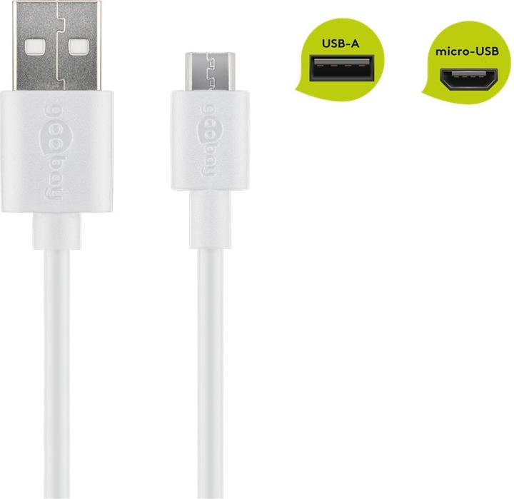 Produktbild Goobay Micro USB Lade- und Synchronisationskabel, 2 m (2 m, USB 2.0)