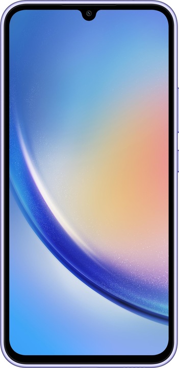 Actual product image Samsung Galaxy A34 5G (128 GB, Awesome Violet, 6.60", Dual SIM, 48 Mpx, 5G)