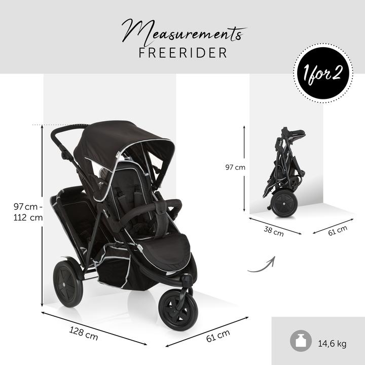 Produktbild Hauck Freerider SH12 black