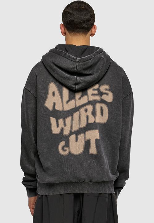 Produktbild Merchcode Alles Wird Gut Acid Washed Oversized Hoodie - 176409 (XL)