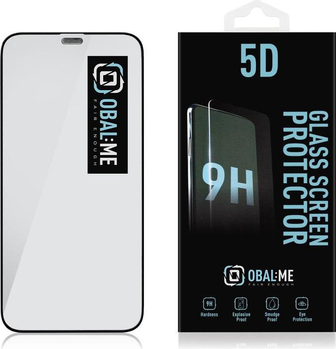 Produktbild Obal:Me 5D Glass Screen Protector for Apple iPhone 12 mini Black (1 Stk., Apple iPhone 12 mini)