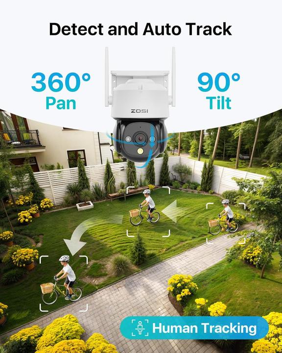 Produktbild Zosi WLAN-Überwachungskamera C290 mit AI-Erkennung