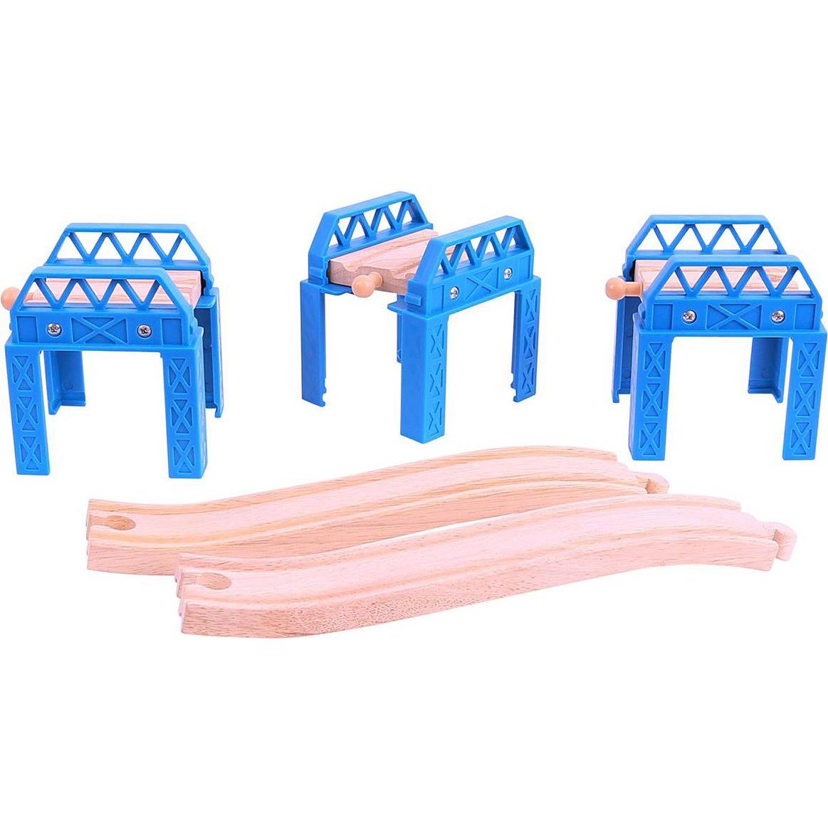 Thumbnail - Bigjigs Schiene Brücke Holzteile