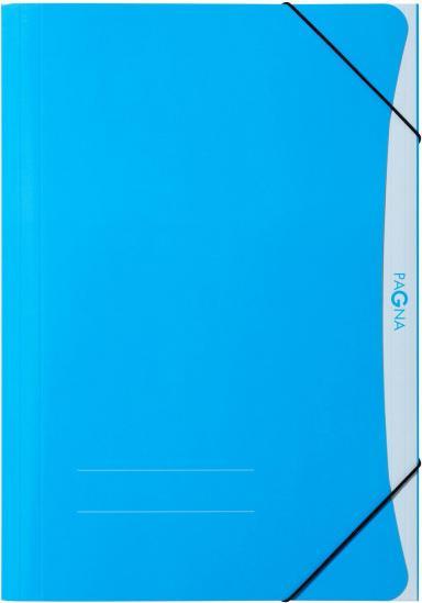 Produktbild Pagna Gummizugmappe A4 PP 3 Einschlagklappen farb sort 10Stk (A4, 10x)