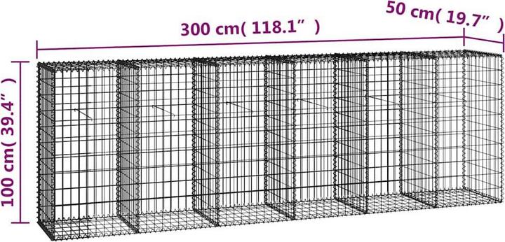Produktbild vidaXL Gabionenwand