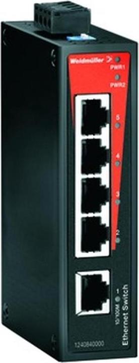 Actual product image Weidmüller Network Switch Unmanaged, Fast Ethernet (5 ports)