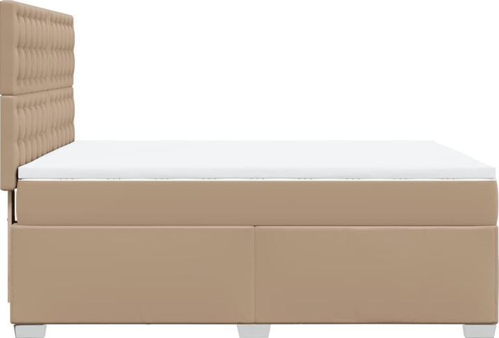 Produktbild vidaXL Bo x springbett Matratze 140 x 200cm Kunstleder (140 x 200 cm)