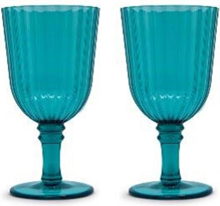 Easy Life Set di 2 bicchieri in acrilico da 460 ml, turchese (0.46 l, 2x)