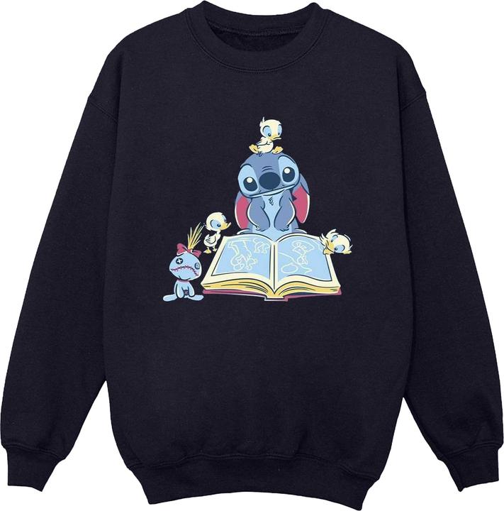 Immagine prodotto Disney Lilo & Stitch Reading A Book Felpa Uomo (S)