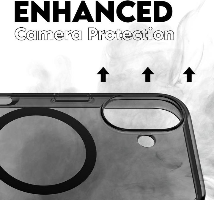 Actual product image PanzerGlass CARE Flagship Case Smokey w. Black MagSafe iPhone '24 6.1" (Apple iPhone 16)