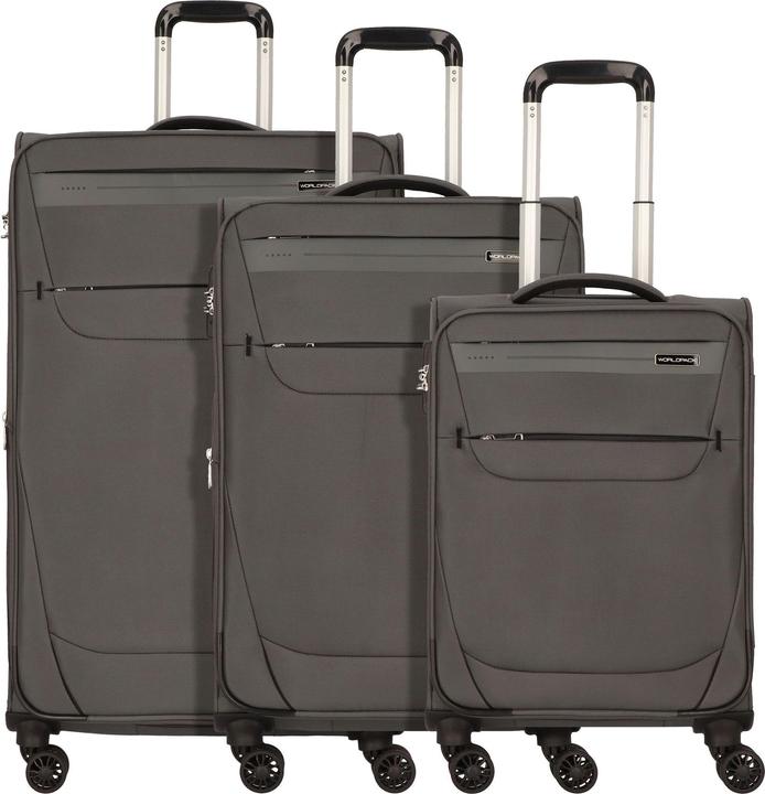 Actual product image Worldpack Denver 4 wheel suitcase set 3-piece (194 l)