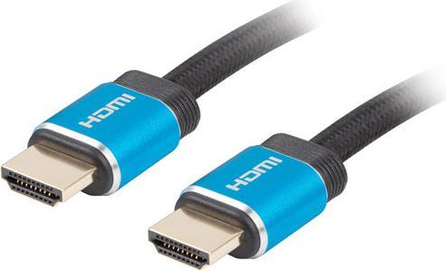 Image du produit Lanberg Câble HDMI M/M V2.0 1,0m 4K 60Hz CU PREMIUM noir (1 m)