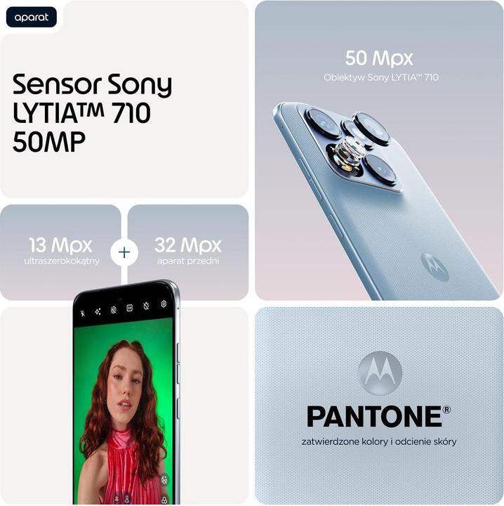 Produktbild Motorola Edge 70 Fusion Power 5G 12/256GB Country Air (256 GB, Light Blue, PANTONE Country Air, 6.78", Dual SIM, 5G)