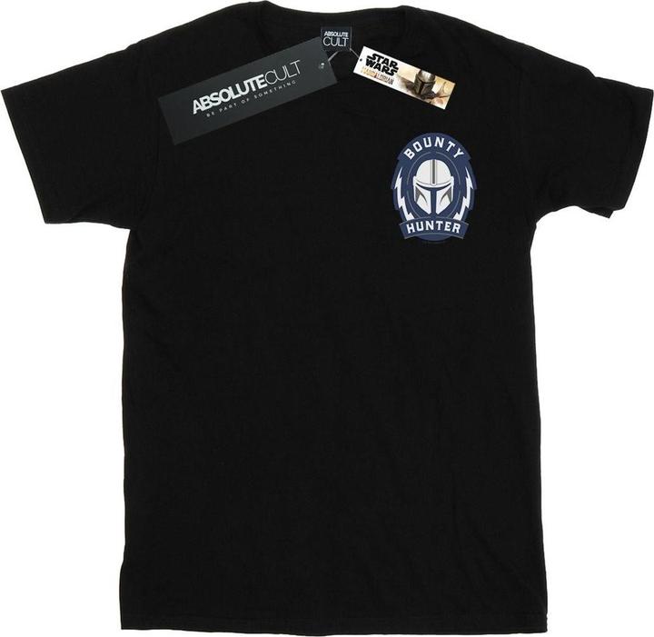 Produktbild Star Wars The Mandalorian Bounty Hunter Badge Breast Print TShirt (L)