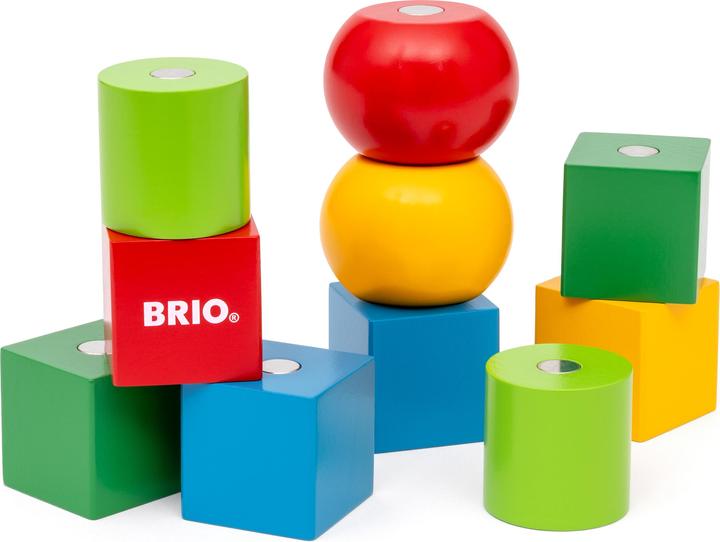 Immagine prodotto Ravensburger BRIO - 30435 Blocchi magnetici in legno | Blocchi di legno per bambini dai 12 mesi in su