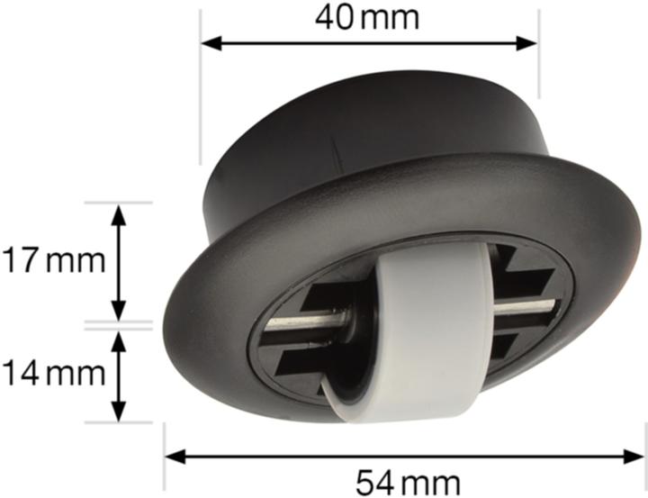 Actual product image Wagner System Mini fixed castor