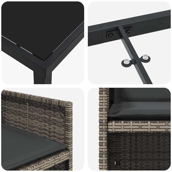 Produktbild vidaXL Garten Essgruppe (140 x 70 x 73 cm)