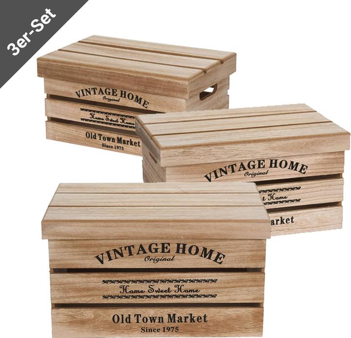 Image du produit Natura Punto Set de 3 caisses (42 x 32 x 23.5 cm)