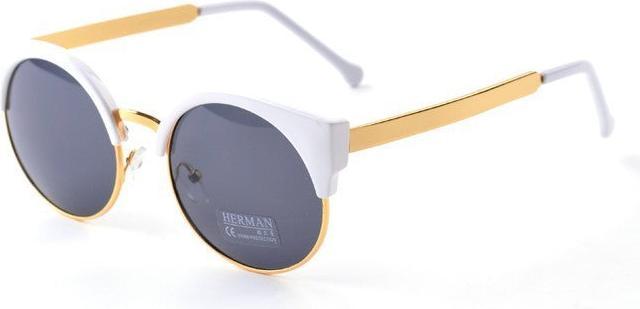 Immagine prodotto Hermex Occhiali da sole Cat Eye Vintage Retro 80s UV400 - Bianco