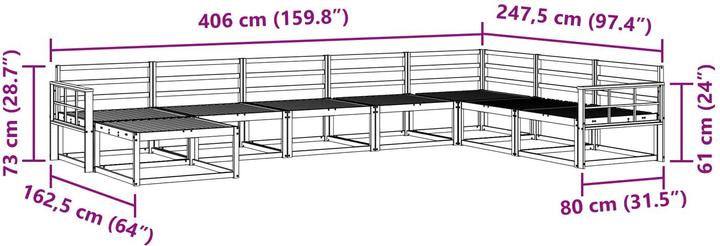 Produktbild vidaXL Outdoor-Sofa