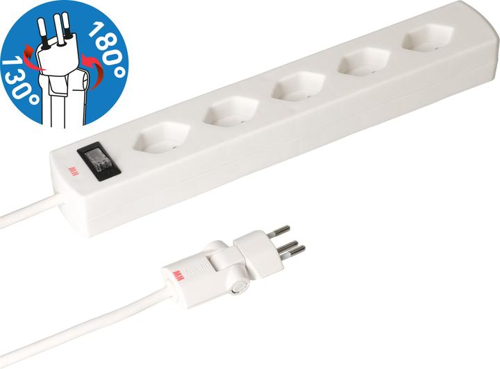 Produktbild Max Hauri Safety Line 90° mit Schalter (5 x, Typ 13, 2 m)