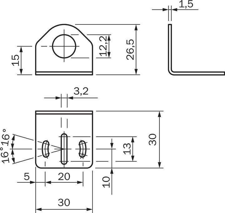 Actual product image Sick Industrial Sensors mounting bracket