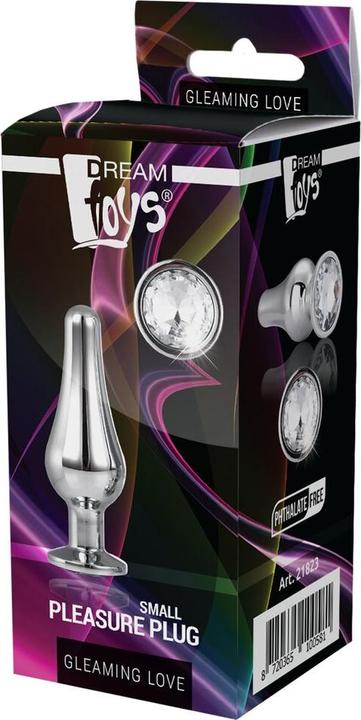 Actual product image Dream Toys Gleaming Love Anal Plug Silver 9 cm