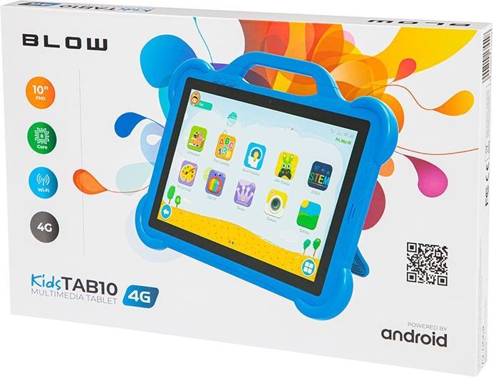 Image du produit Blow Tablet KidsTAB10 4G 4/64GB blue + étui (4G, 10.10", 64 Go, Astral Blue)