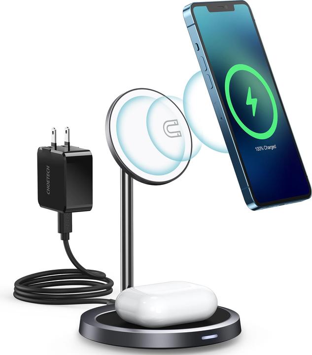 Produktbild Choetech 2-in-1 Magnetic Charger (15 W)