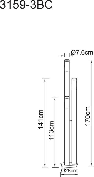 Actual product image Globo Boston (E27, IP44)