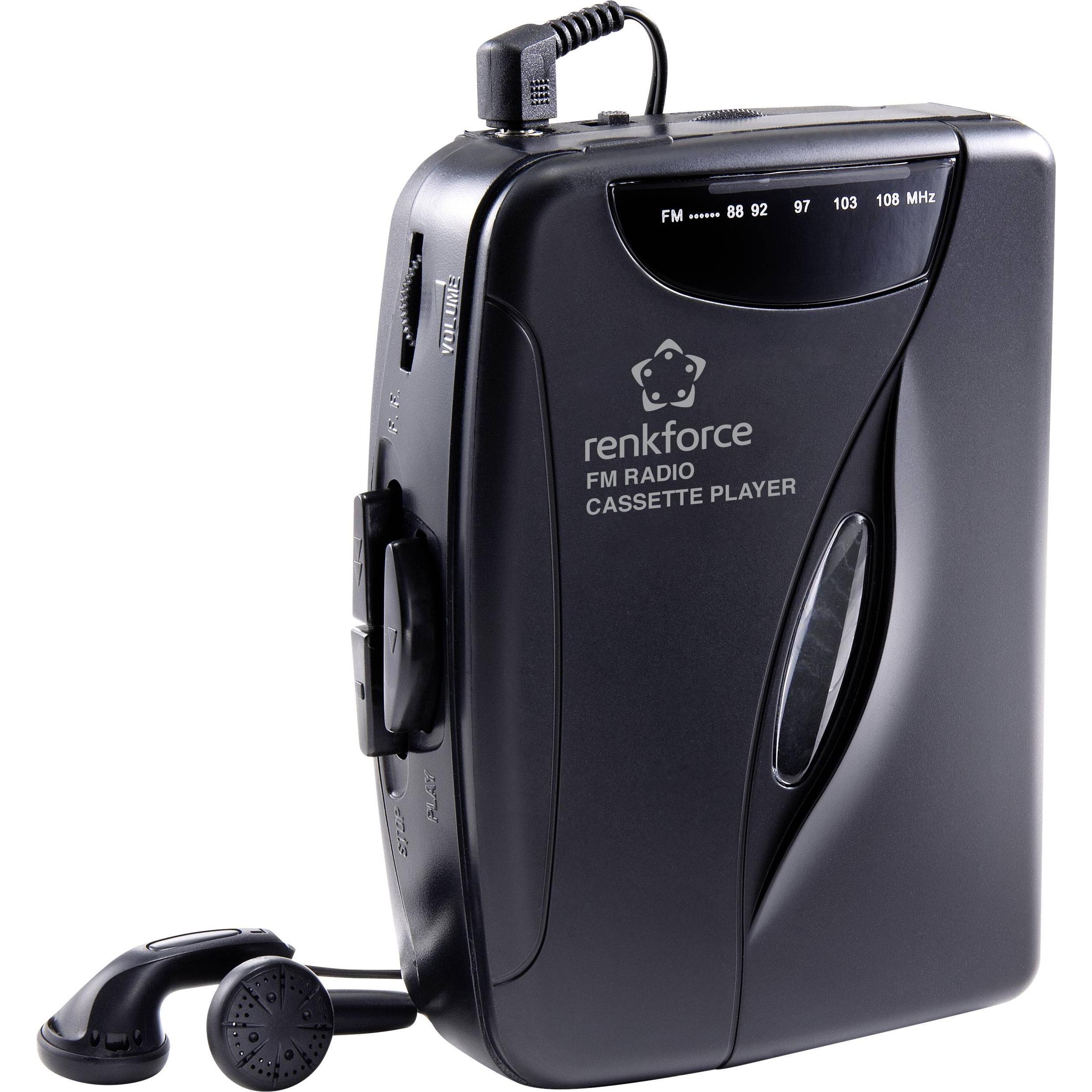 Renkforce RF-CP-150, Lettore MP3 + dispositivo audio portatile, Nero